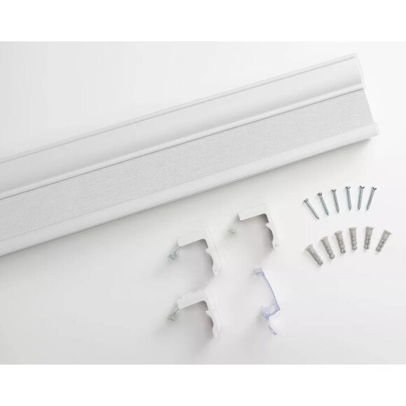 Lumi Light Filtering White Cordless Cellular Window Shade 23" x 72" w/ Hardware - Picture 4 of 7